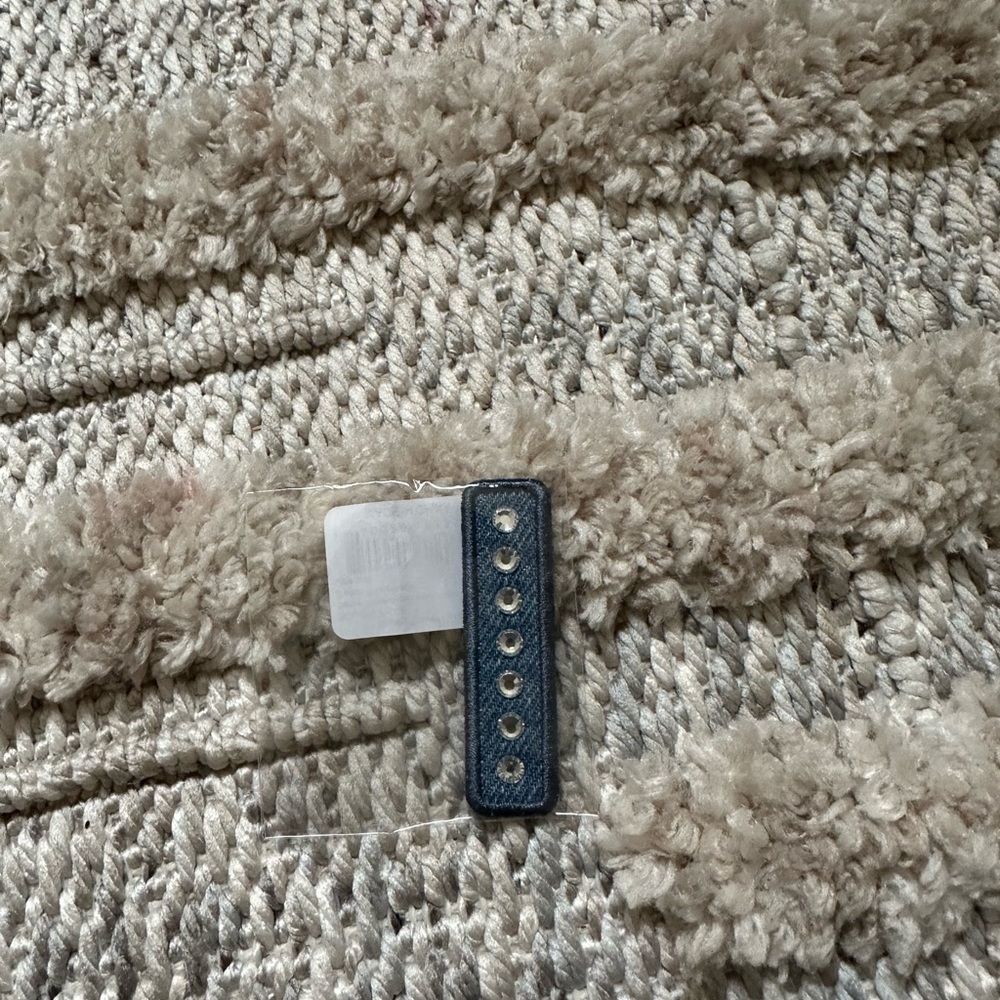 Stoney clover lane denim rhinestone letter I